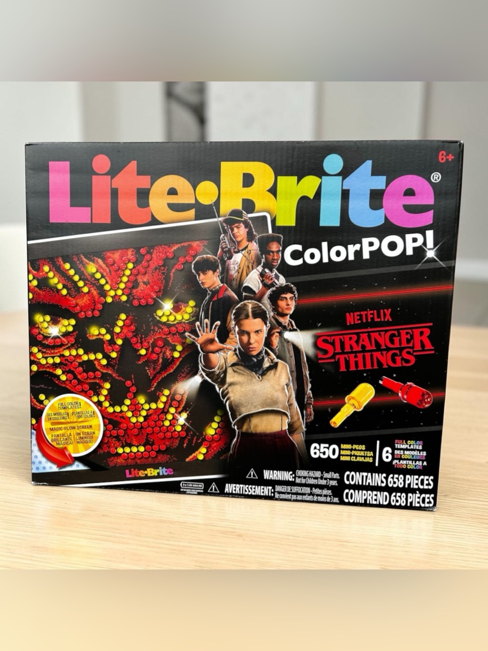 Lite-Brite ColorPOP! Stranger Things Special Edition Set - 658 Pcs - New